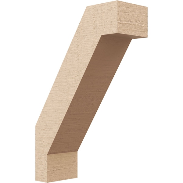Ekena Millwork 3-inch W x 8-inch D x 12-inch H Burlington Rough Cedar Woodgrain TimberThane Knee Brace, Primed BRCUR03X08X12BURRCPR - main